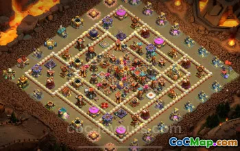 Best Anti 2 Stars War Base TH16 - Clash of Clans 2025 #22275