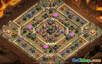 Best Anti 2 Stars War Base TH17 - Hybrid 2025 Link #26645