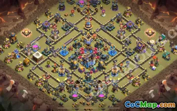 Best Anti 2 Stars War Base TH18 2025 #55463