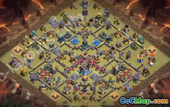 Best Anti 2 Stars War Base TH18 2025 #57503