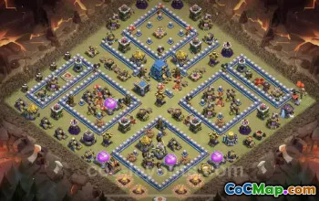 Best Anti 3-Star TH12 War Base - Clash of Clans Copy #20944