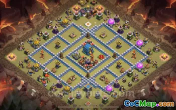 Best Anti 3 Star TH12 War Base Copy for Clash of Clans #20612