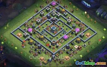 Best Anti 3 Star TH13 Base | Town Hall 13 Defense Guide #21367
