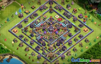 Best Anti-3 Star TH15 Base - Town Hall 15 Hybrid Defense #26196