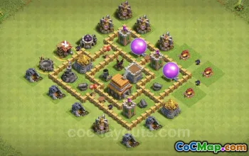 Nejlepší základna Anti 3 Star TH5 – Link & Copy pro radnici 5 #18170