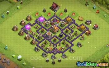 Best Anti 3-Star TH7 Base Link - Clash of Clans 2025 #25687