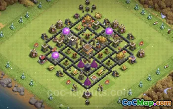 Best Anti 3 Star TH8 Base: Strong Defense & Link #24562