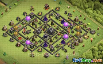 Best Anti 3 Star TH9 Bases 2023 - Clash of Clans #19417