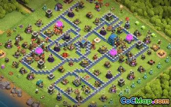 Best Anti 3 Stars Hybrid Base TH12 - Clash of Clans #20552