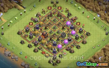 Best Anti 3 Stars TH10 Base - Clash of Clans 2023 #25056