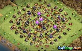 Best Anti 3 Stars TH10 Base | Clash of Clans Defense #19852