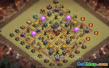 最佳反 3 星 TH10 战争基地 - 2024 年《部落冲突》#17693