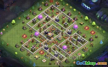 Best Anti 3 Stars TH11 Base - Clash of Clans Base Link #20261
