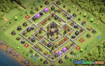 Best Anti 3 Stars TH11 Base - Clash of Clans Defense #25285