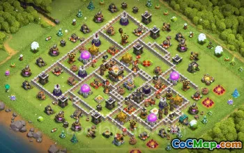 Best Anti 3 Stars TH11 Base - Hybrid Strategy & Link #20094