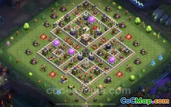 Best Anti 3 Stars TH11 Hybrid Base Link - Clash of Clans #25386
