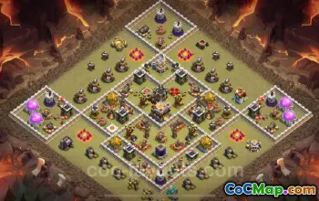 Best Anti 3 Stars TH11 War Base 2024 - Clash of Clans #20154