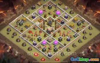 Best Anti 3 Stars TH11 War Base 2024 - Clash of Clans #20162