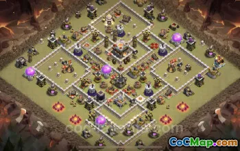 Best Anti 3 Stars TH11 War Base - Clash of Clans Copy #20236