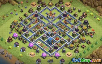 Best Anti 3 Stars TH12 Base - Clash of Clans #20719