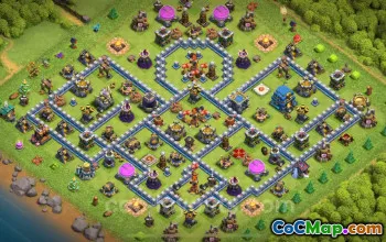 最佳反 3 星 TH12 基础副本 2024 年 - 市政厅 12 层 #17706