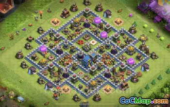 Best Anti 3 Stars TH12 Base Copy - Clash of Clans #20785