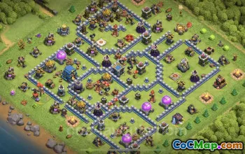 Best Anti 3 Stars TH12 Hybrid Base Link - Clash of Clans #25453