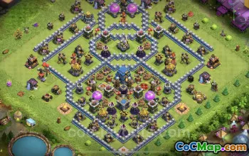 Best Anti 3 Stars TH12 Hybrid Bases for Clash of Clans #25684