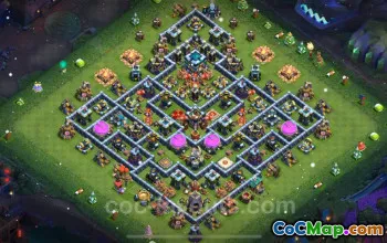 Best Anti 3 Stars TH13 Base 2024 - Clash of Clans #21000