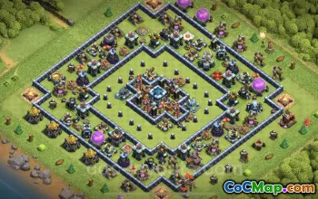 Best Anti 3 Stars TH13 Base - Clash of Clans Link #25973