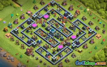 Best Anti 3 Stars TH13 Base with Link 2025 #55424