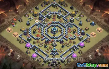 Best Anti 3 Stars TH13 War Base - Anti Air Defense Link #21277