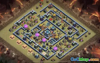 Best Anti 3 Stars TH13 War Base - Clash of Clans Link #25790
