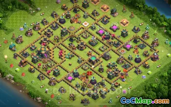 Best Anti-3 Stars TH14 Base - Clash of Clans Hybrid #21471