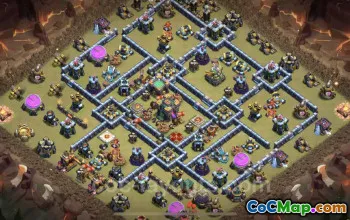 Best Anti 3 Stars TH14 War Base - Clash of Clans Copy #21678
