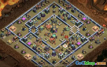 Best Anti 3 Stars TH14 War Base - Clash of Clans Link #26140