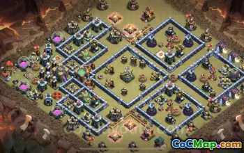 Best Anti 3 Stars TH14 War Base - Clash of Clans Link #26143