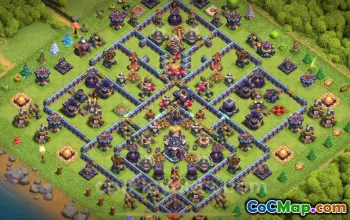 Best Anti 3 Stars TH15 Base - Clash of Clans Hybrid Design #26212