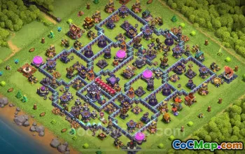 Best Anti 3 Stars TH15 Base - Hybrid Link for Clash of Clans #26835