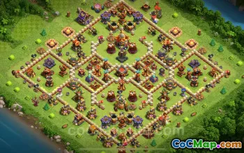 Best Anti 3 Stars TH16 Base with Link #55340