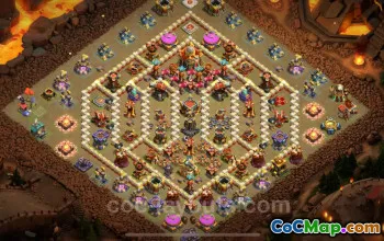 Best Anti 3 Stars TH16 War Base - Clash of Clans 2025 #22435