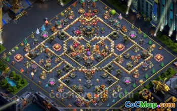 Best Anti 3 Stars TH17 Base for Clash of Clans 2025 #26768