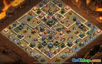 Best Anti 3 Stars TH17 War Base 2025 - COC Copy Link #26717