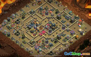 Best Anti 3 Stars TH17 War Base with Link | 2025 Town Hall 17 COC #52427