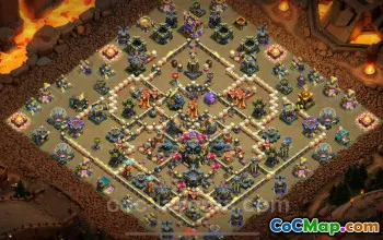 Best Anti 3 Stars TH17 War Base with Link - Clash of Clans #26804