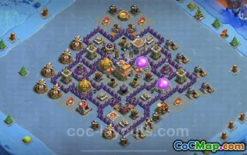 Bästa Anti 3 Stars TH7 Base | Clash of Clans försvarsguide #18719