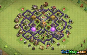 Best Anti 3 Stars TH7 Base Link - Clash of Clans #18812