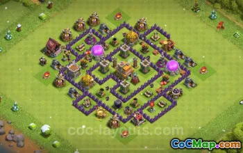 Bester Anti-3-Sterne-TH7-Basislink – Clash of Clans 2024 #18670