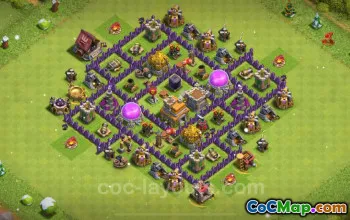 Best Anti 3 Stars TH7 Base Link - Clash of Clans 2024 #18815