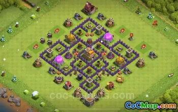 Best Anti 3 Stars TH7 Base Link - Clash of Clans 2025 #24181